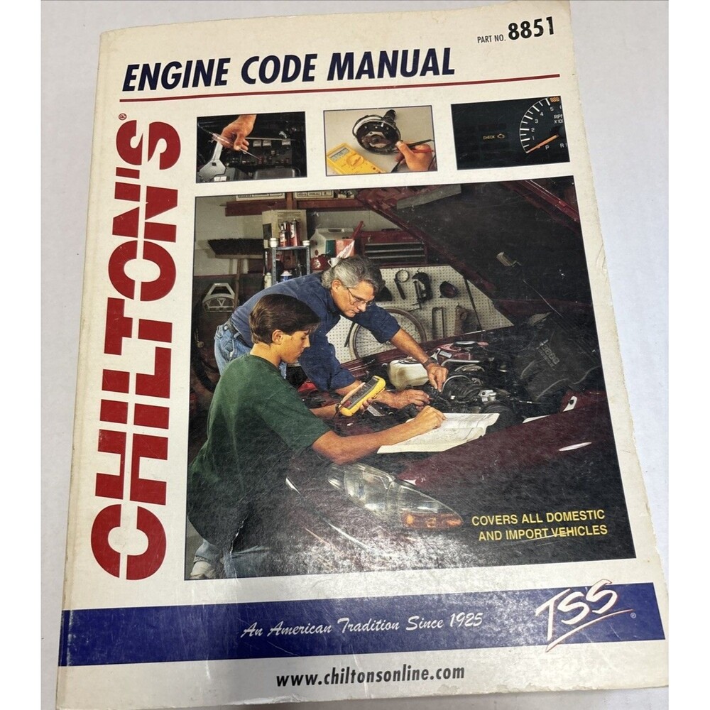 Chilton's Engine Code Manual  P/N 8851  -  1995  Paperback